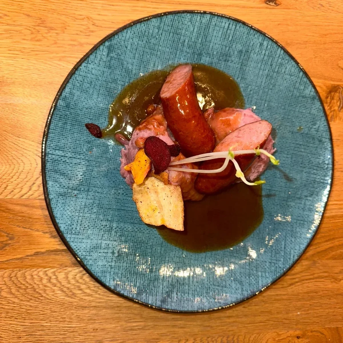 Rodekool met appel en Rookworst